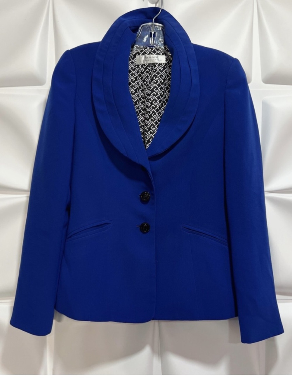 Elie Tahari Cobalt Blue Women's Blazer with Rounded Lapel - Picture 1 of 4
